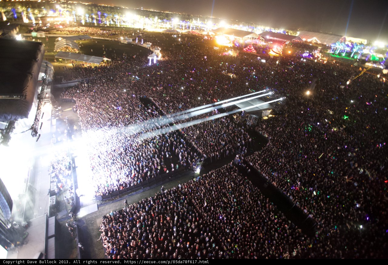 A Sea of Lights and People at Coachella