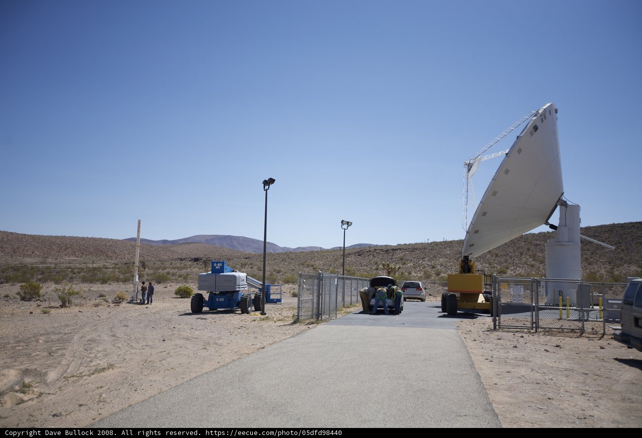 The Majestic Satellite Dish in the Desert