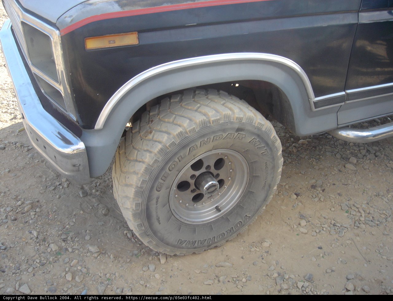 Black Truck with an Alloy Wheel Tire
