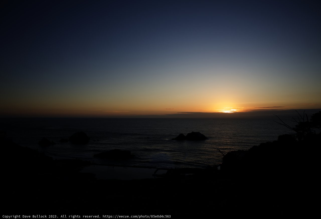 Sunset Serenity at Sutro Baths