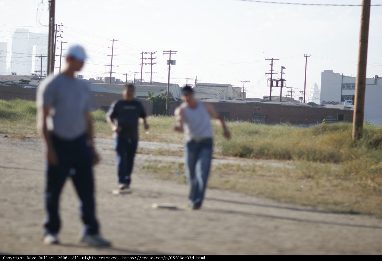 Baseball Game in the Dirt Field