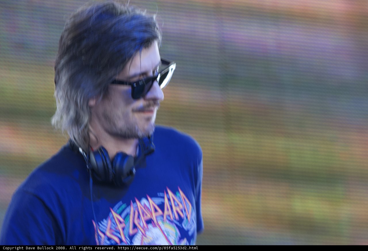 Smiling Man enjoying Coachella Music Festival