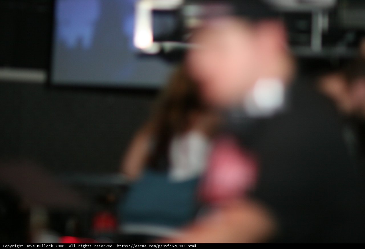 Blurred Crowd in the DJ Booth