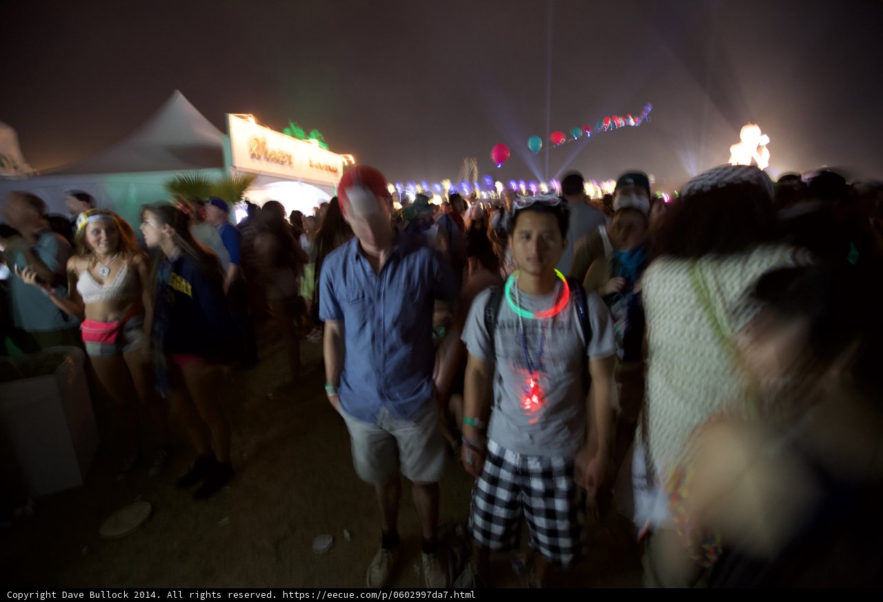 Nighttime Revelry at Coachella Festival
