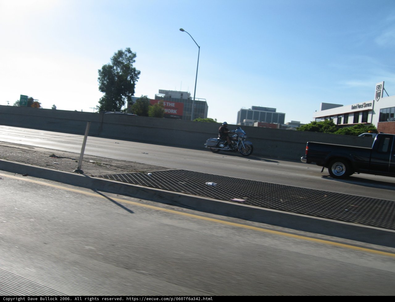 Trucks & Bikes on Highway