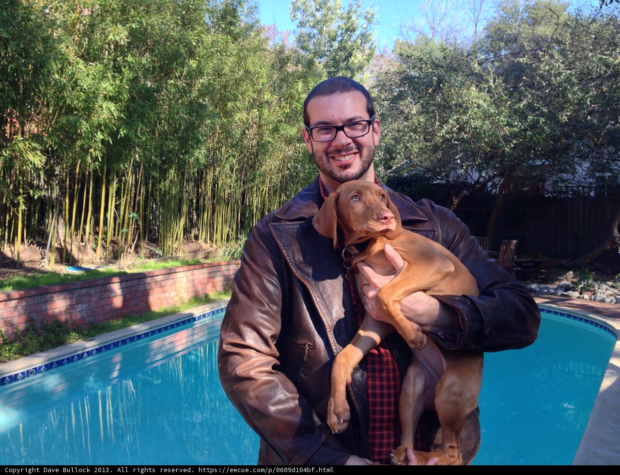 A Man and His Canine Companion in Altadena