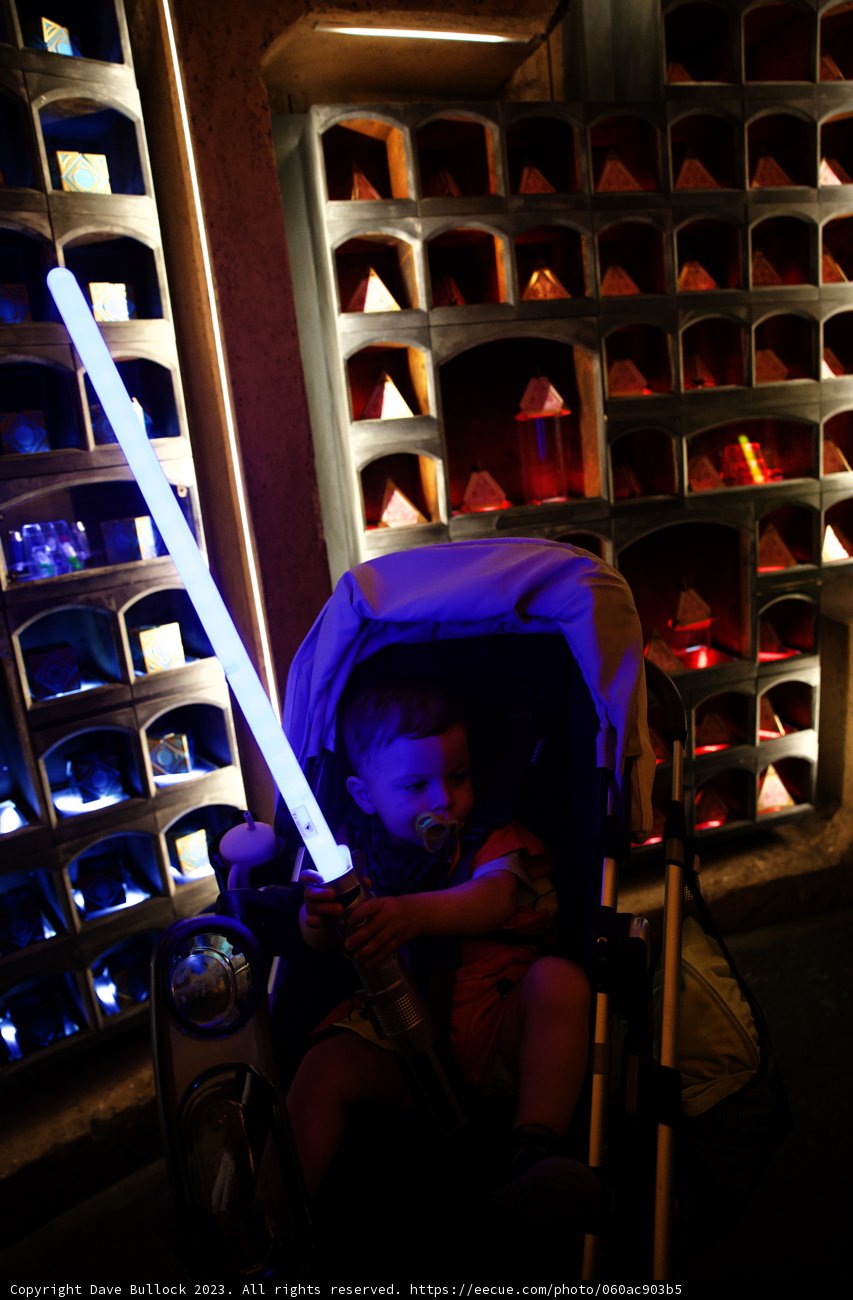 The Little Jedi in a Stroller