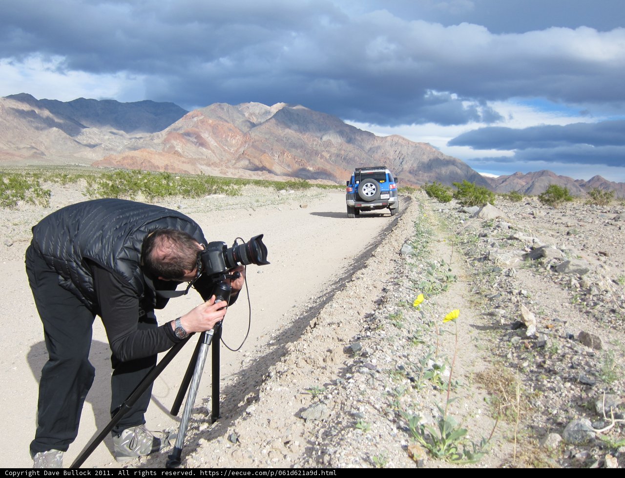 Capturing a Car on a Dirt Road