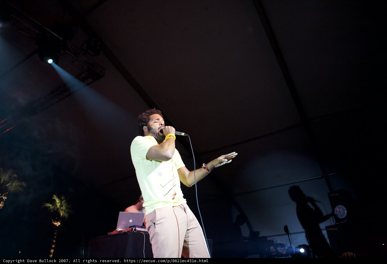 Yellow-shirted Man Rocks Coachella Stage