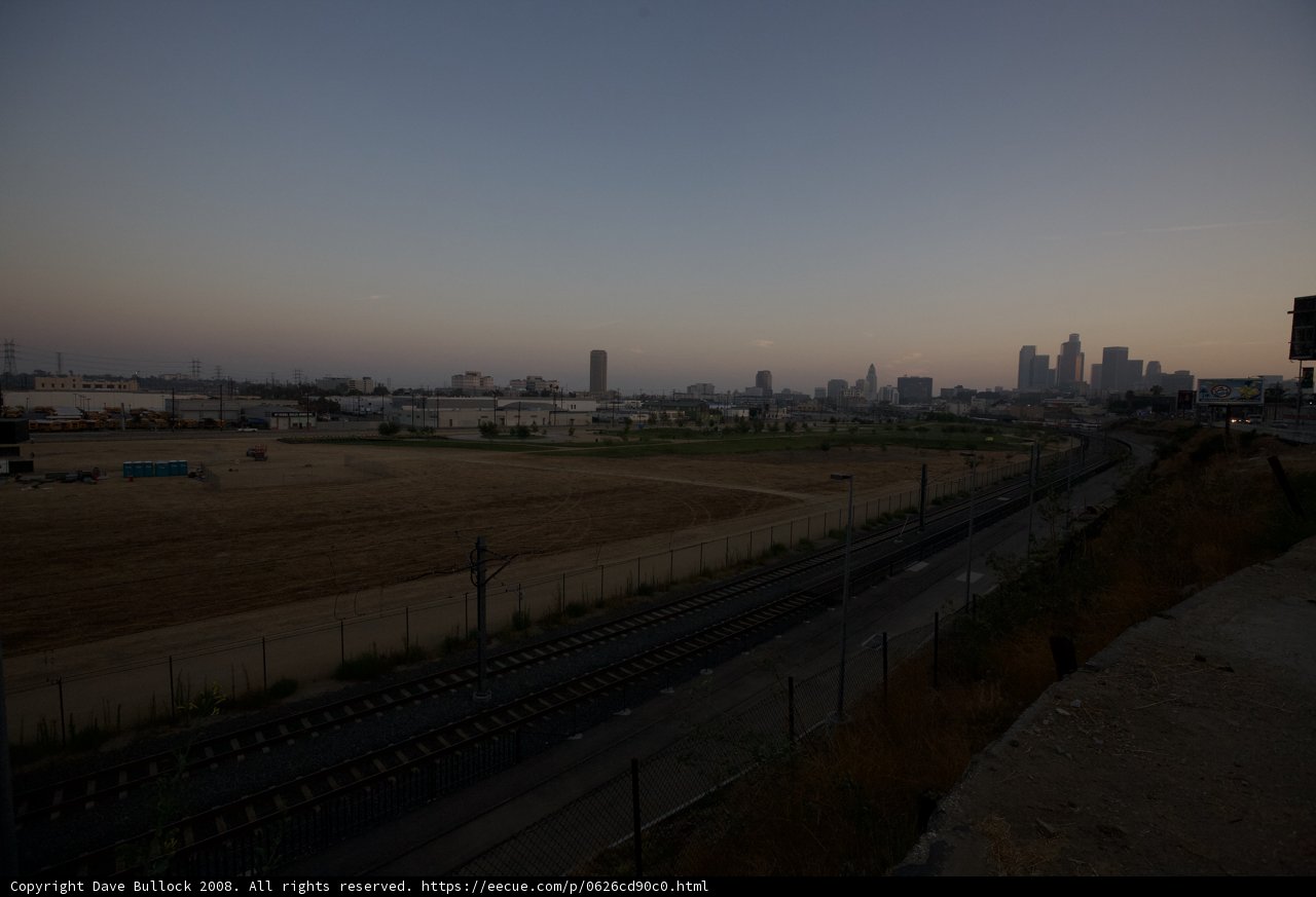 City View from Train Tracks