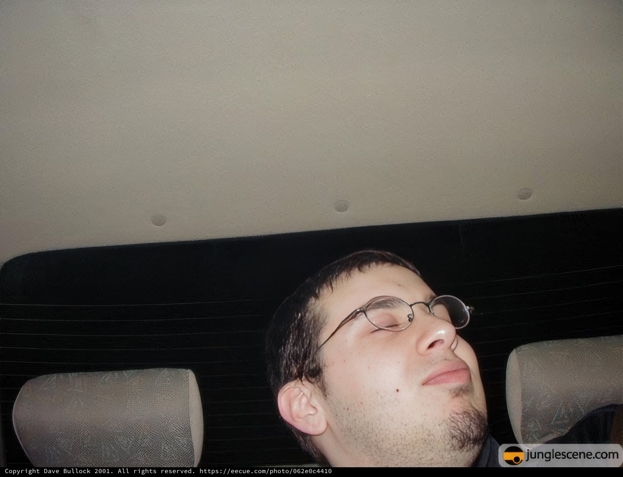 Resting his head after a birthday celebration