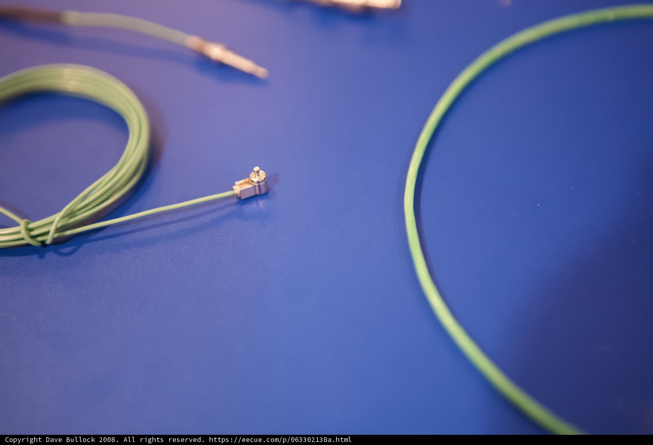 Green Connectors Shine on Blue Background