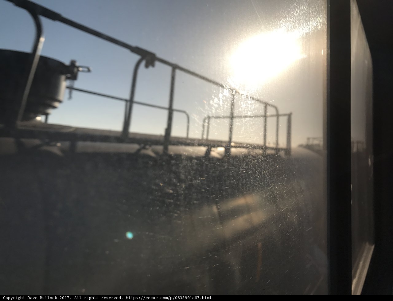 Sunflare on the Train