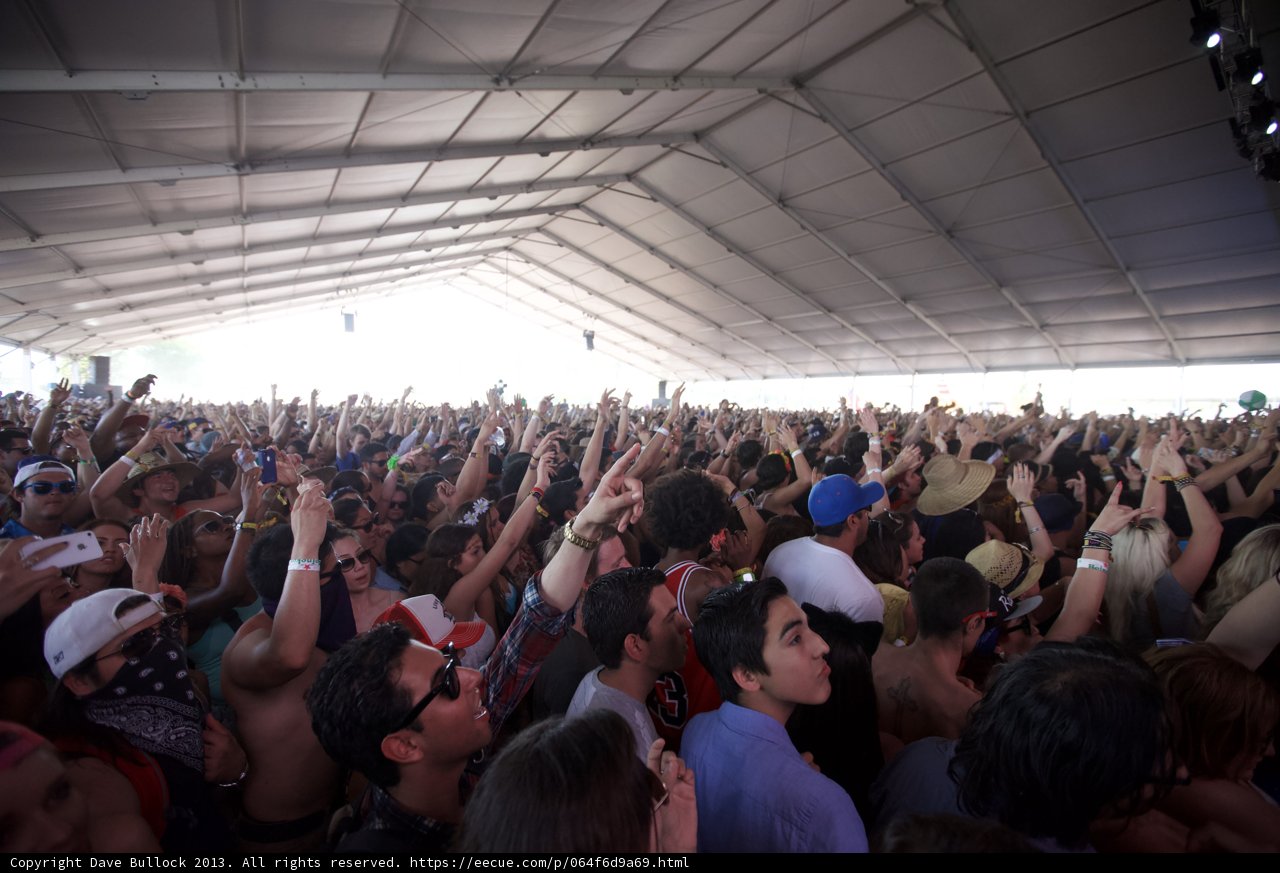 Crowd Goes Wild at Coachella's Music Festival
