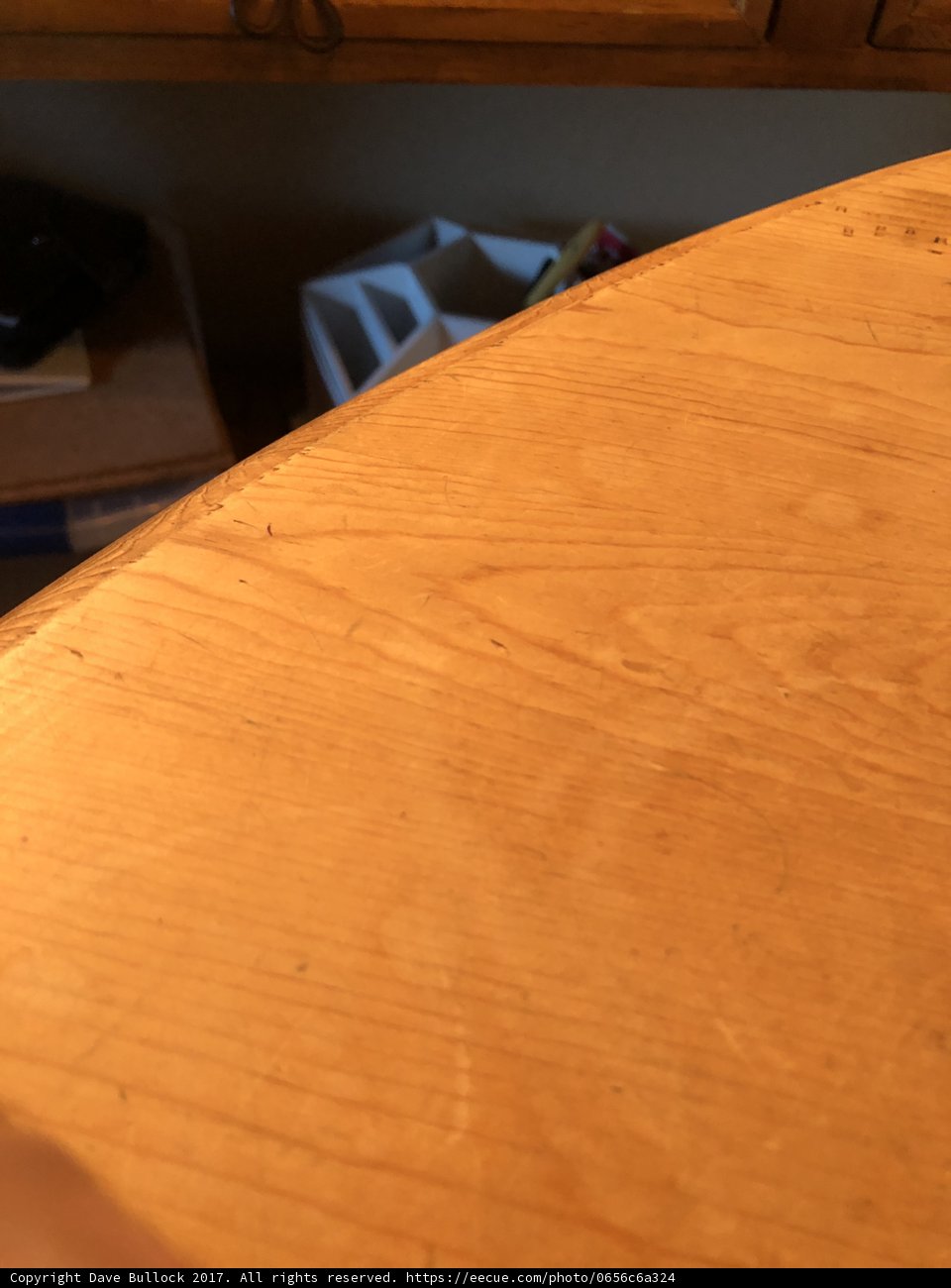 Stained Wood Tabletop