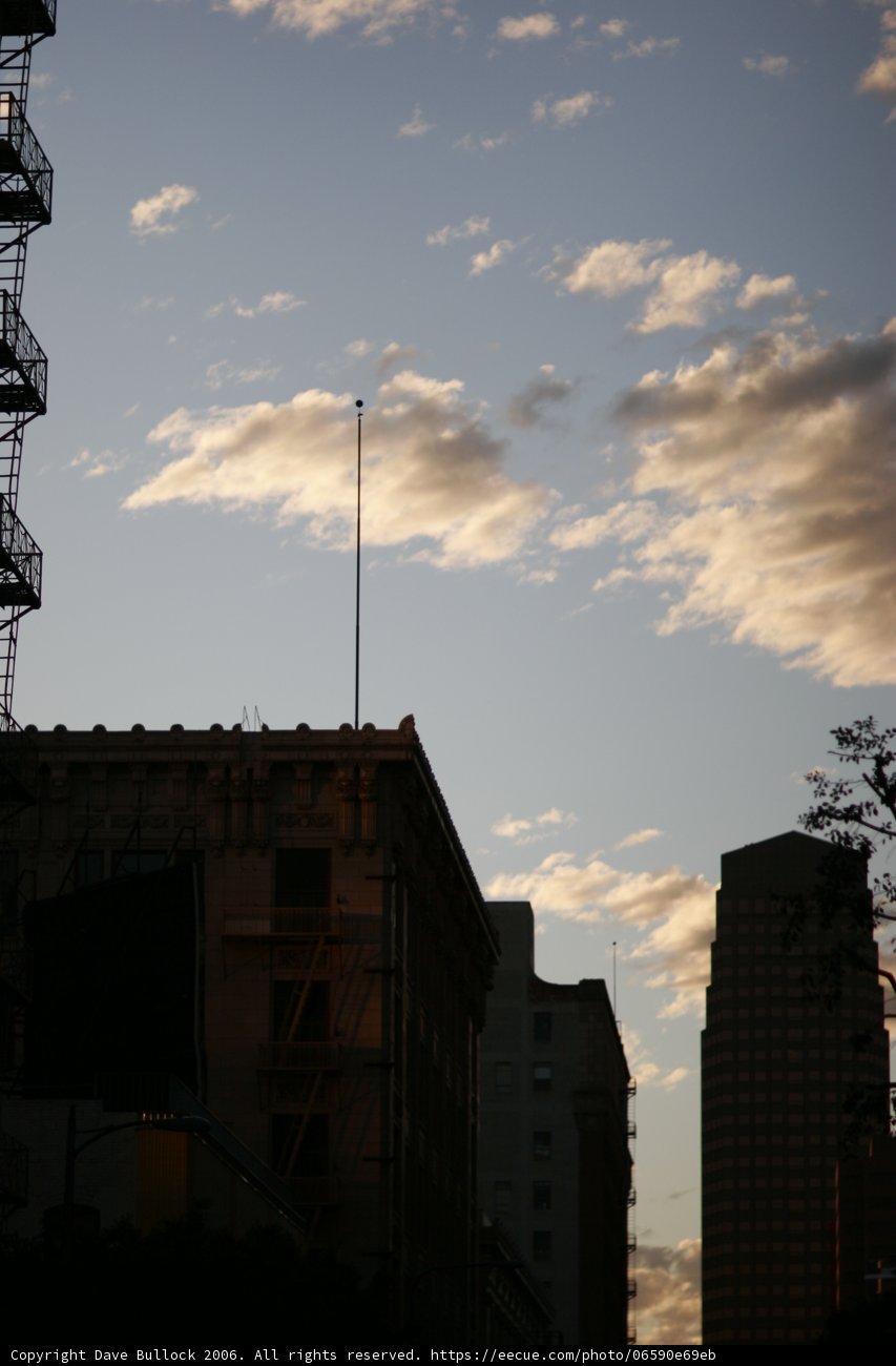 Silhouette of a Skyscraper City