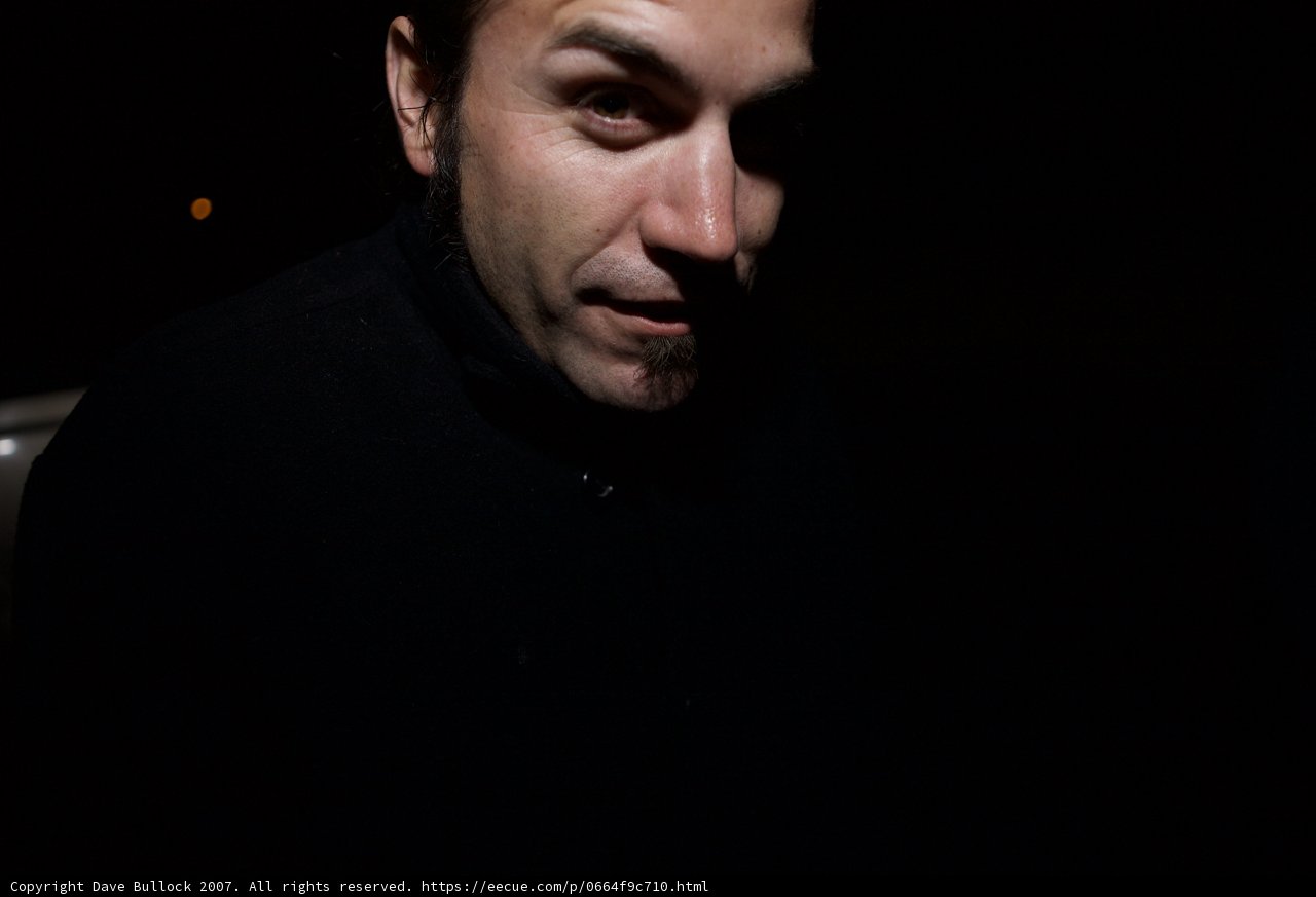 Portrait of a Bearded Man in the Dark