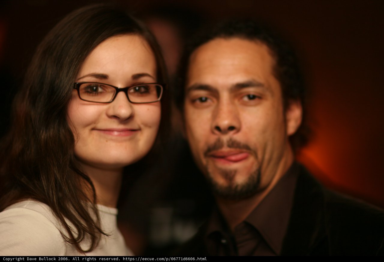 Roni Size and Companion Sporting Stylish Eyewear