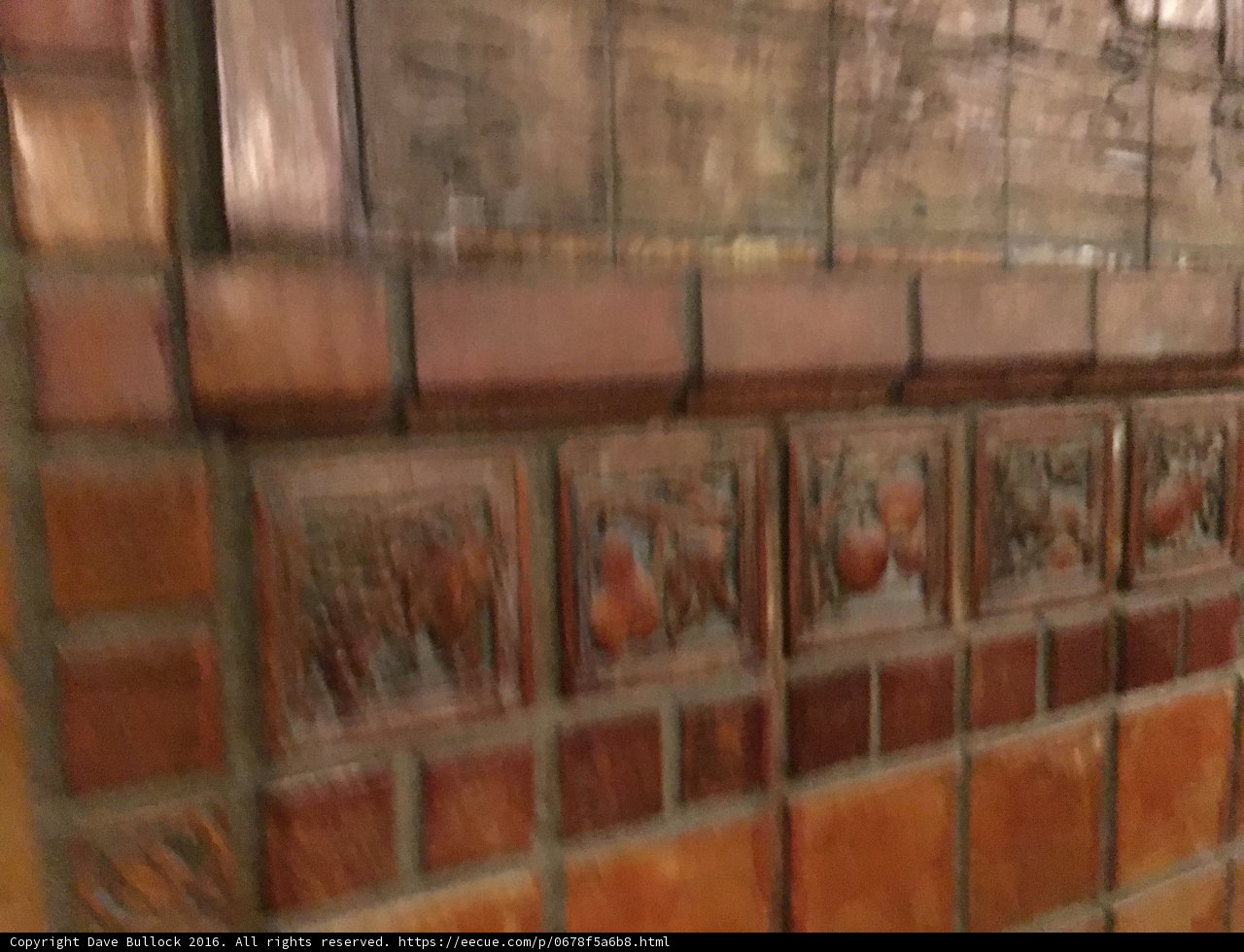 Intricate Brick Tile Wall