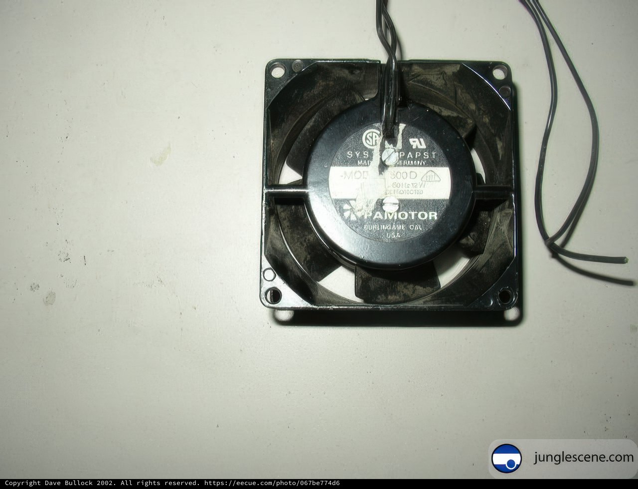 Vintage Fan with Electrical Wires