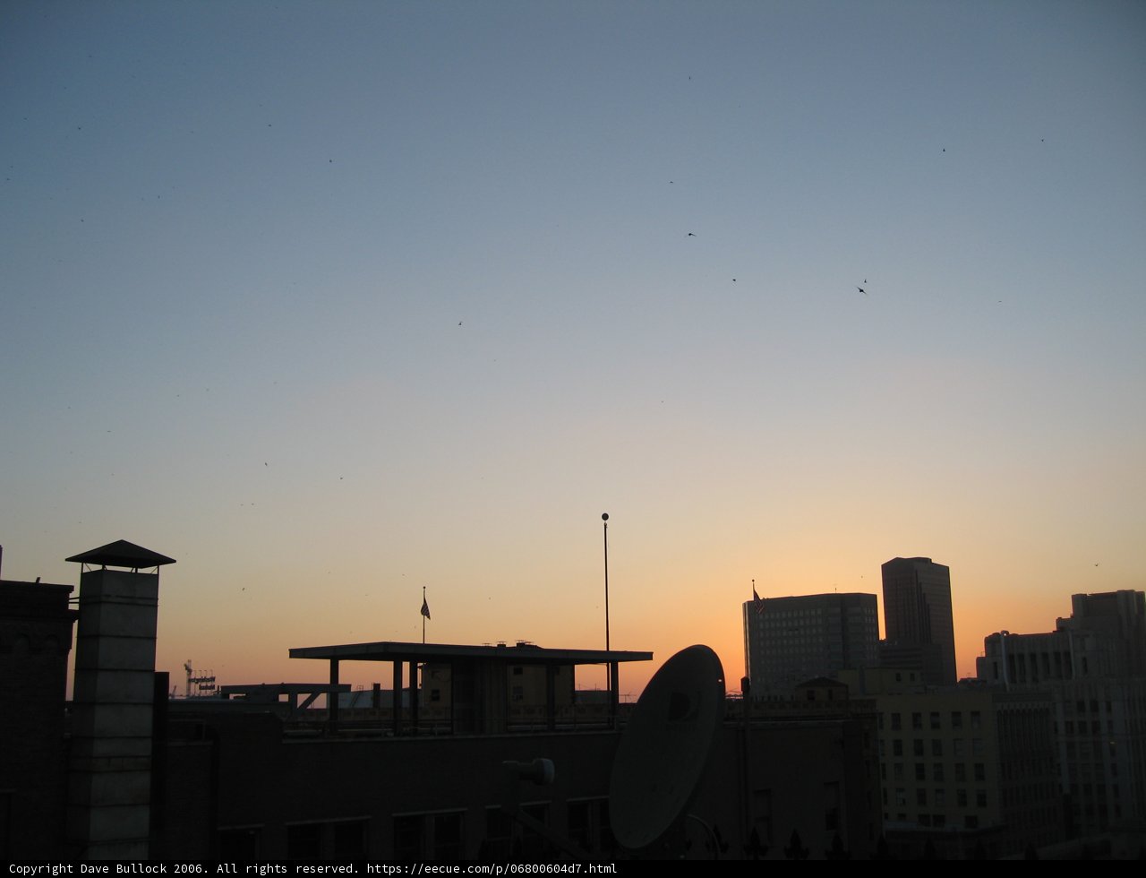 City Skylines at Sunset