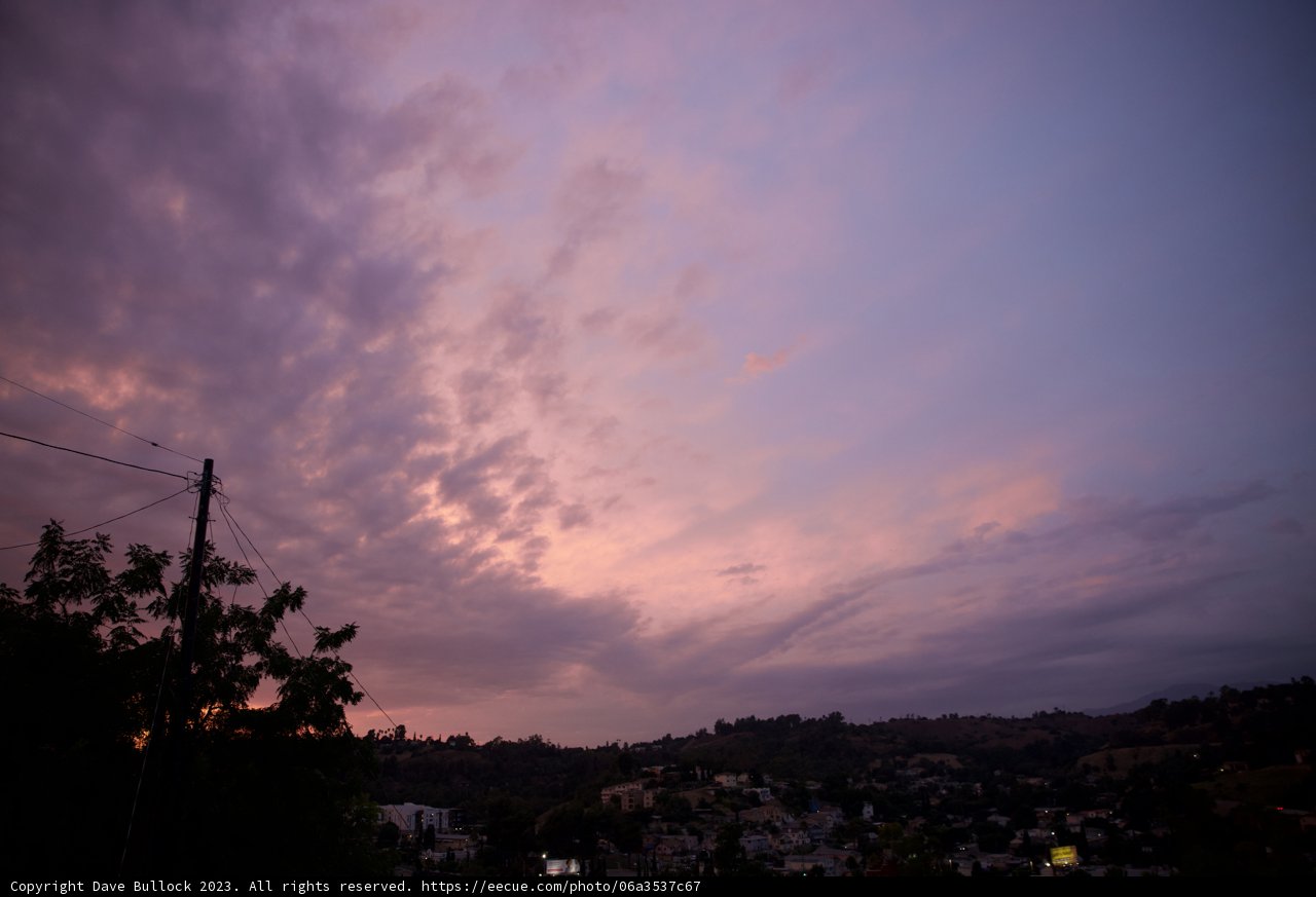 Purple Twilight over Los Angeles