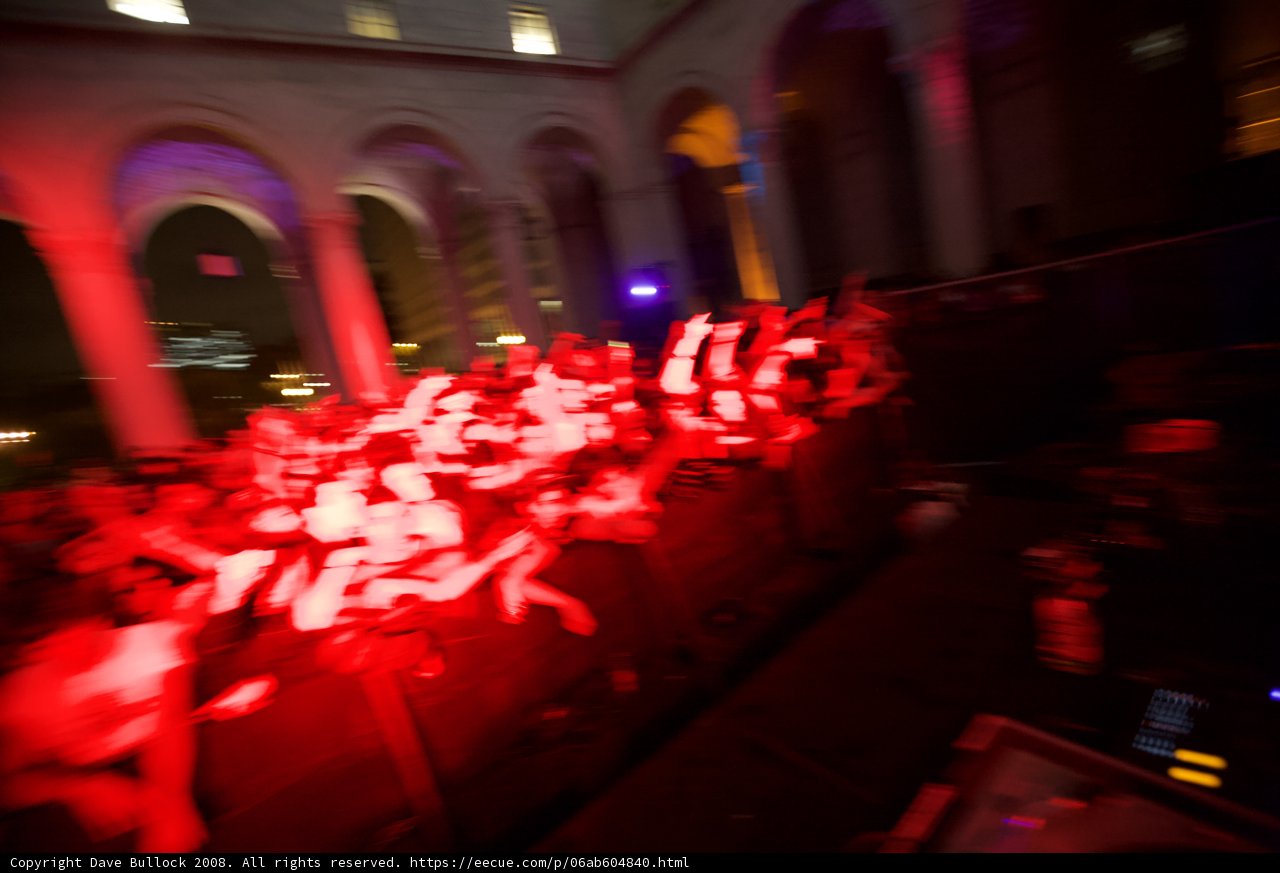 Red Flare at Night Club