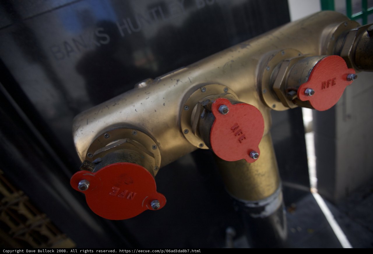 Red Valve Water Meter