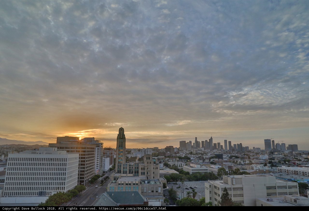 Sunset over the City