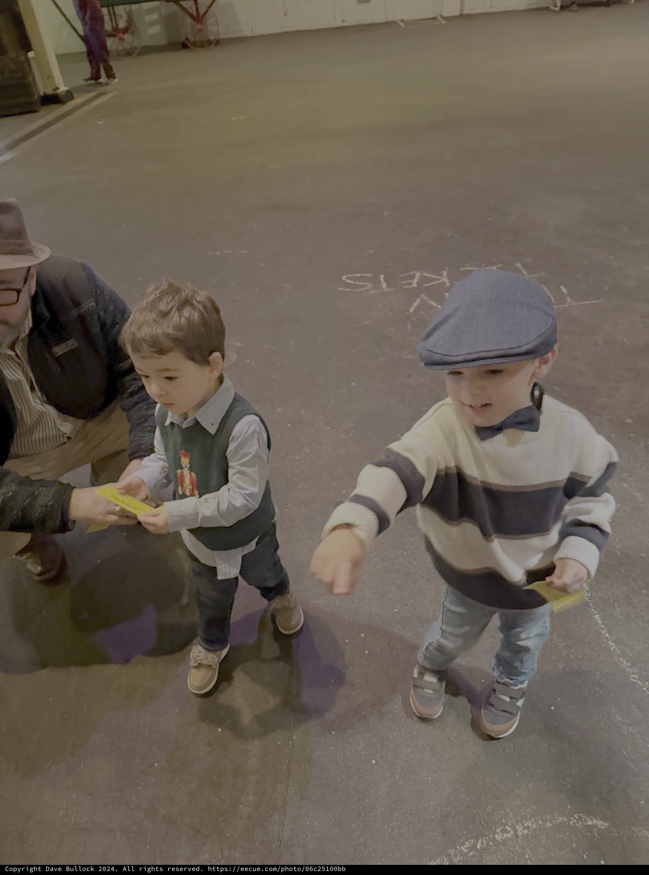 Two Young Boys Playing Together Indoors