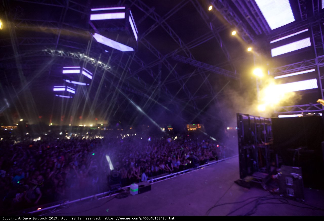 DJ lighting up the stage at Coachella