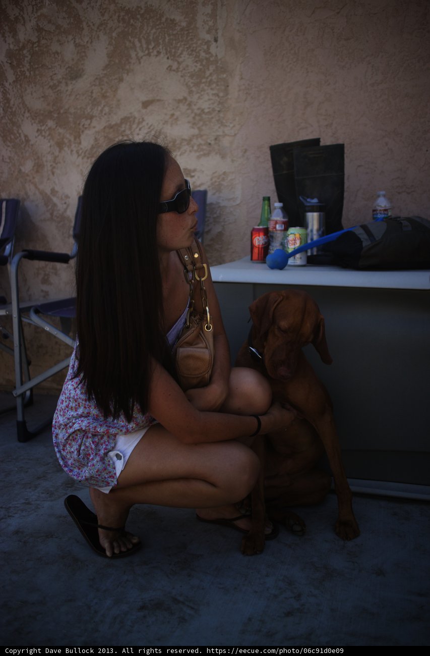 Woman and Her Canine Companion