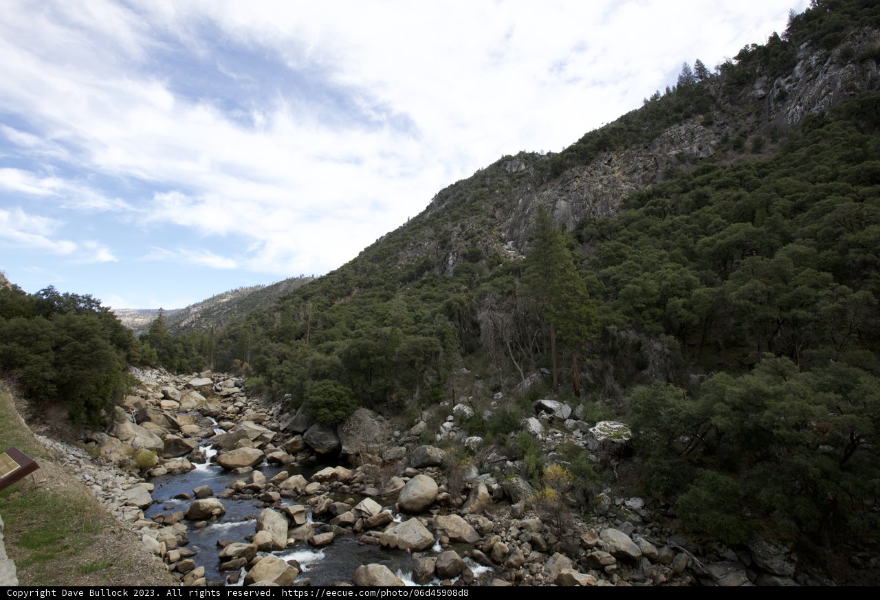 Majestic Wilderness - The River's Journey Through Rocky Canyons