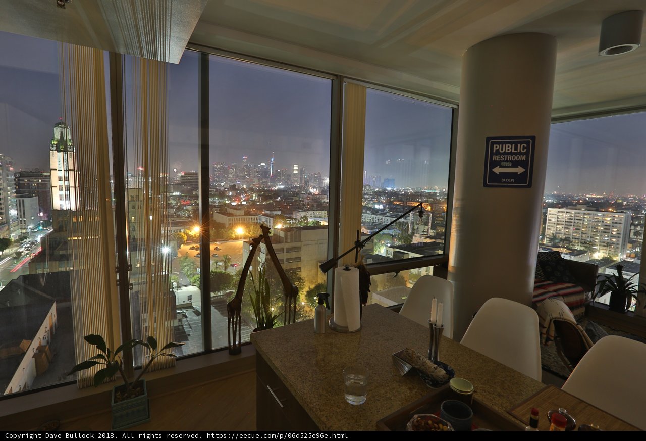 Cityscape from a Penthouse Window