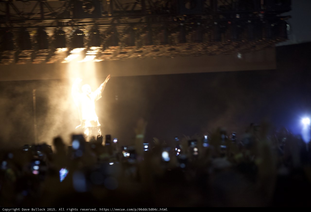 Kanye West Triumphant Gesture