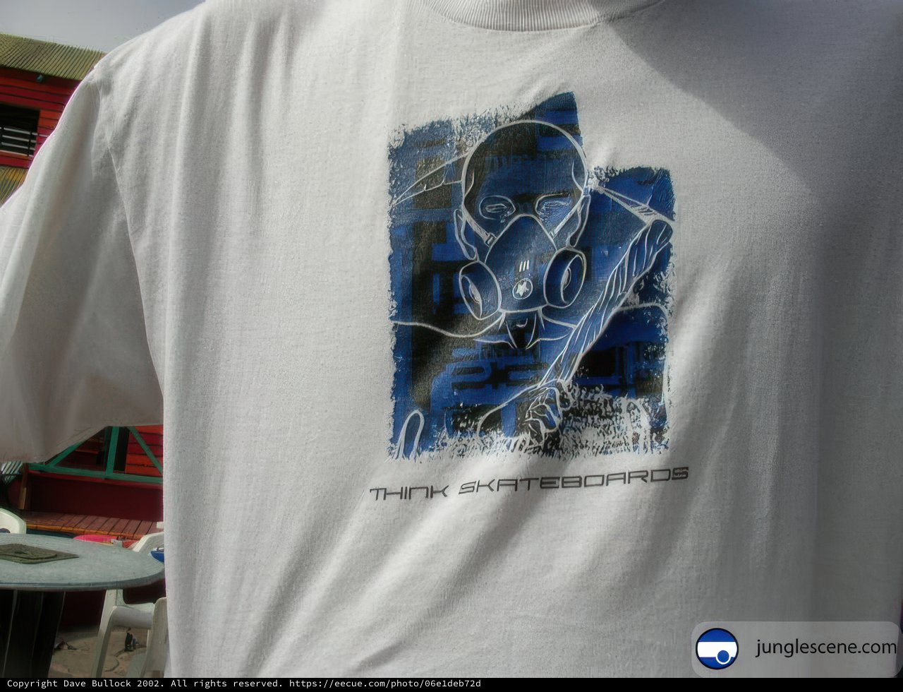 Blue-White Design T-Shirt