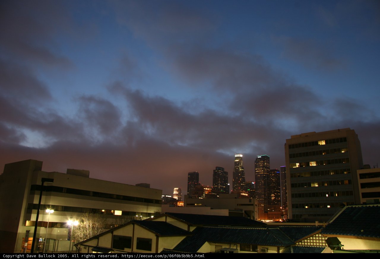 Night Skyline of Los Angeles
