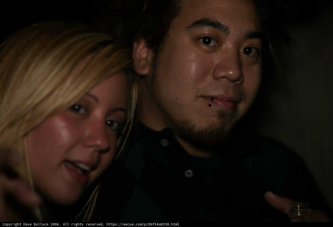 A Nightclub Duo Captured in Portrait