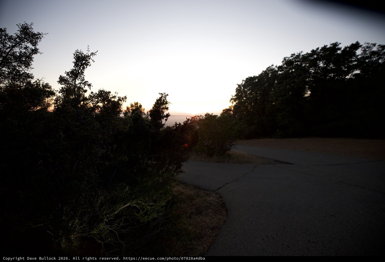 Twilight Descent on Mount Diablo's Juniper Canyon Road
