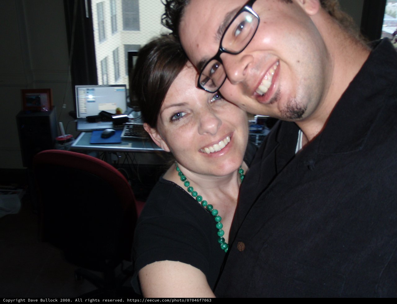 Dave and Penelope Share a Joyful Office Moment