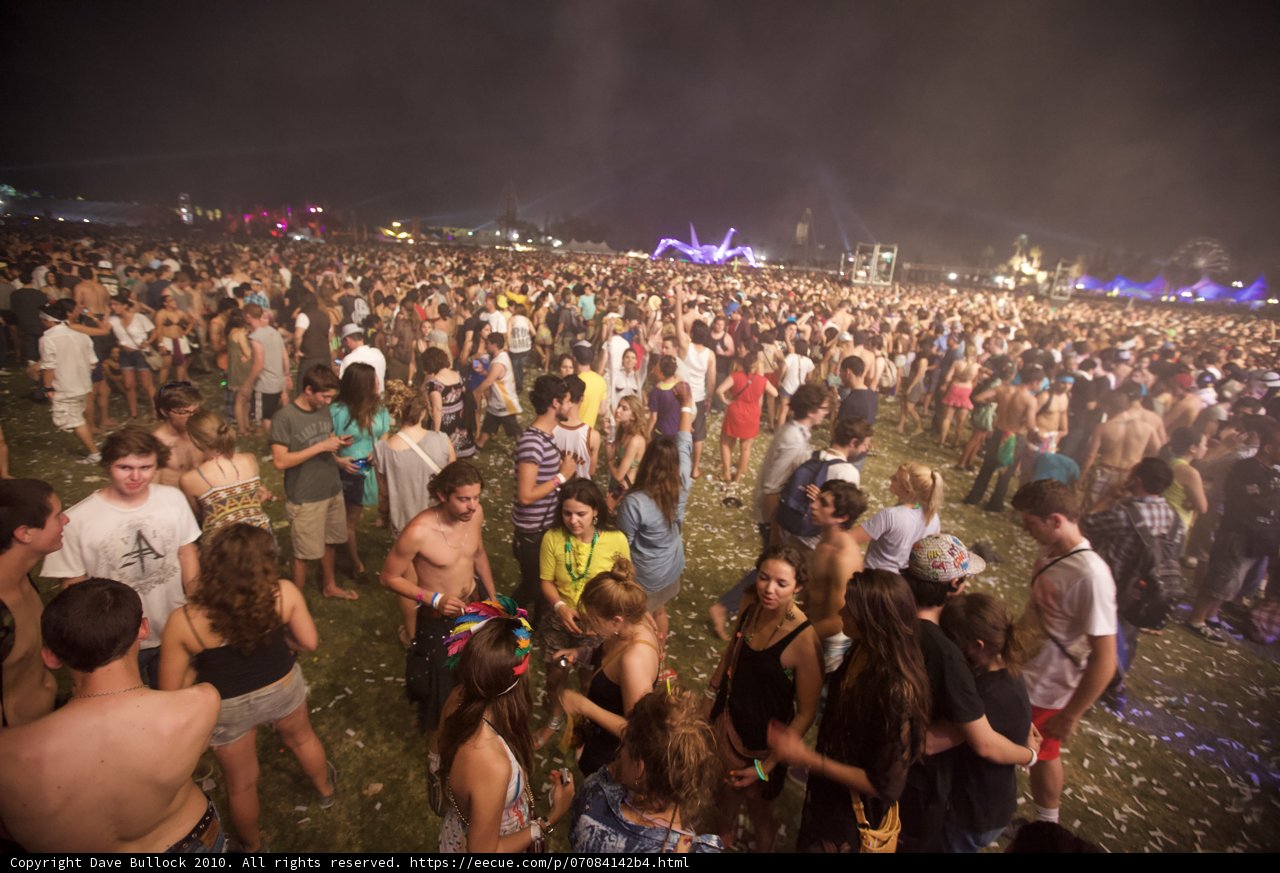 Urban Party-goers at Coachella Music Festival