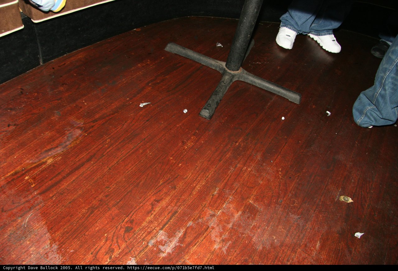 Skateboarding on Stained Wood Flooring