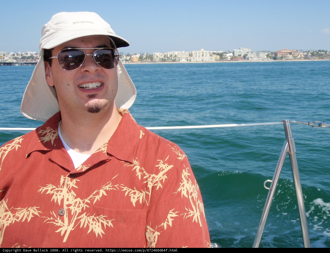 Dave B enjoying the sunny day on the lake
