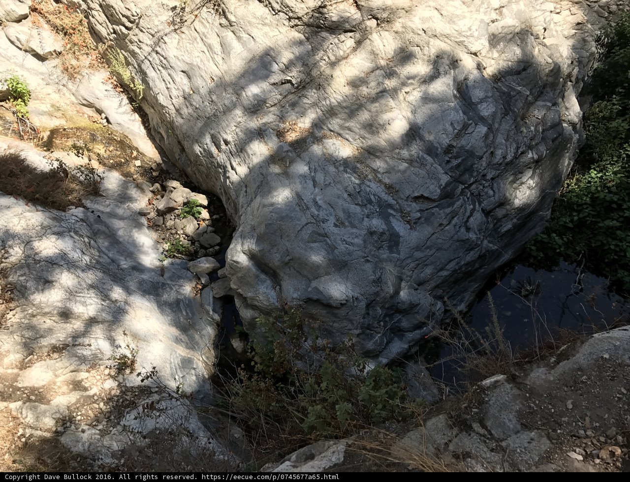 Slate Rock with Flowing Water