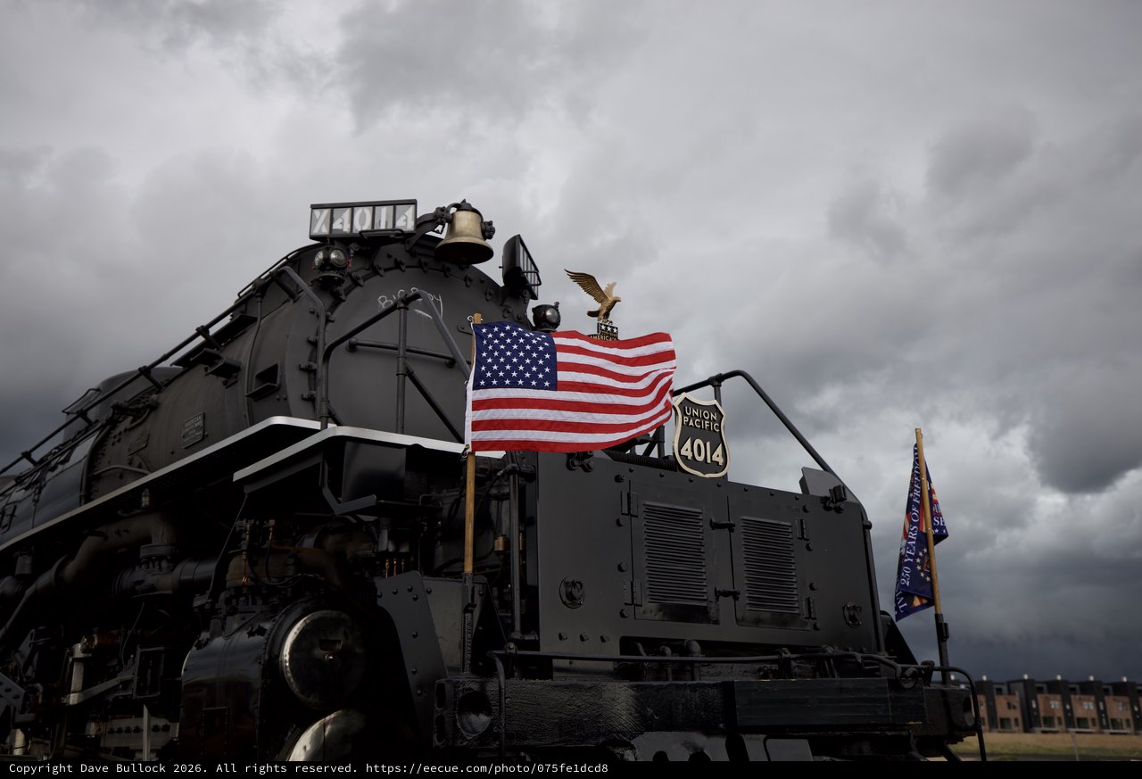 Union Pacific Big Boy 4014 Under Stormy Skies