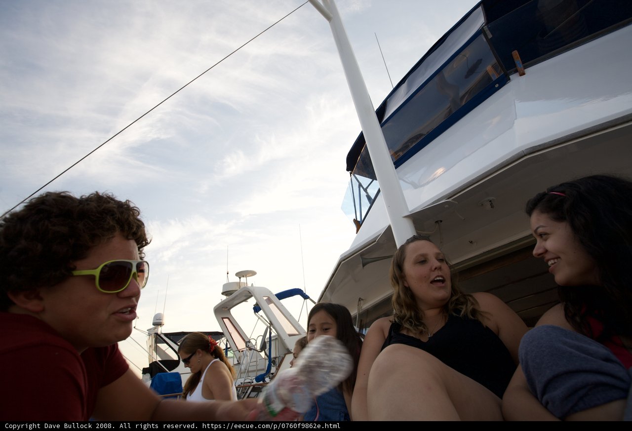 Relaxing on the 4th of July Boat Ride