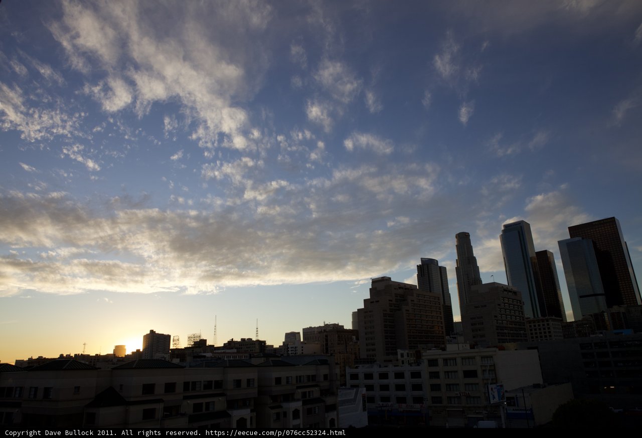 Sunset Over the Urban Metropolis