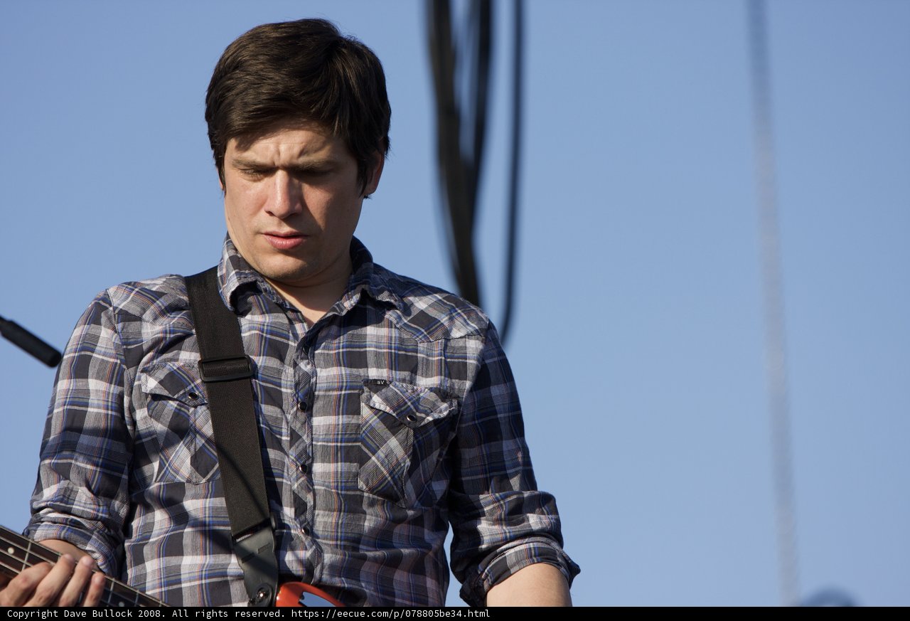 Plaid Shirted Guitarist Takes Stage at Coachella