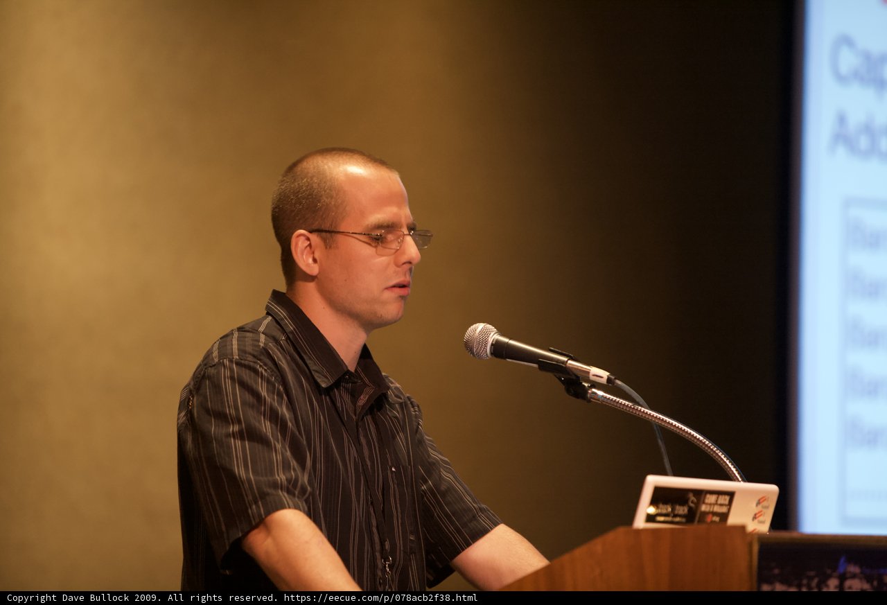 Giving a Presentation at Defcon 17