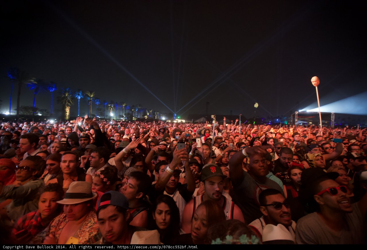 Crowd Goes Wild at Coachella Music Festival